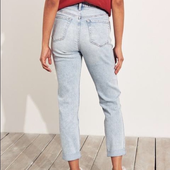 Hollister Vintage Stretch Ultra High-rise Mom Jeans Sz 0R - Picture 2 of 12